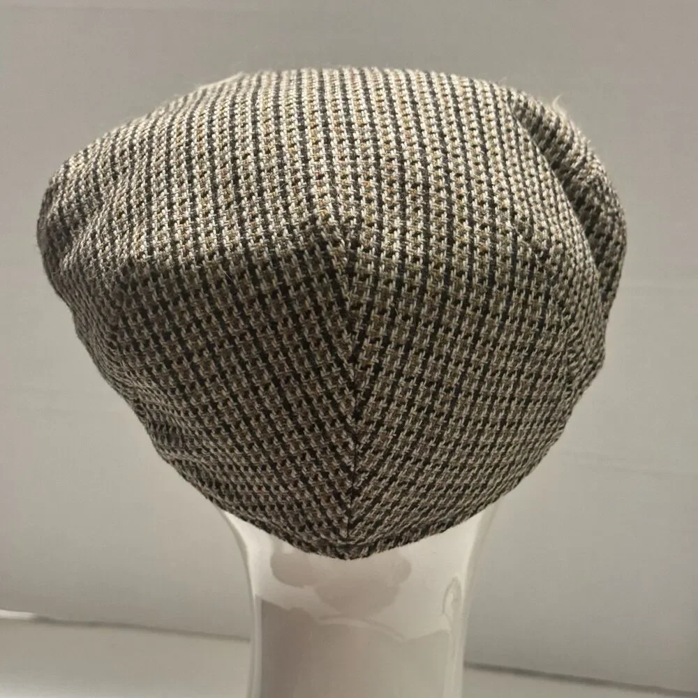 Vintage Kangol Heritage Tweed Lined Newsboy Flat Hat Cap Men's